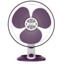 Bajaj Veloce 400 mm 3 Blades White and Purple Table Fan_0