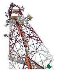 Galvanized Iron Monopole Telecom Tower_0
