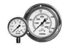 MASS Pressure Gauge GFS 0 - 20000 psi 3/8 inch BSP_0