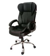 Apollo Executive Revolving Black 1080 x 630 x 550 mm Leatherette Office Chairs_0