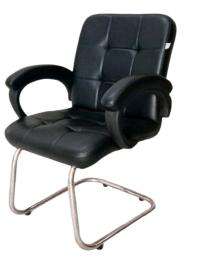Apollo Visitor Chair Black 985 x 635 x 605 mm Leatherette Office Chairs_0