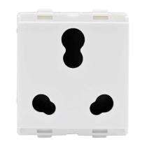 L&T 6 A White 3 Pin Plug Electrical Sockets_0