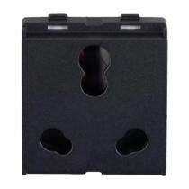 L&T 6/16 A Stone Grey 3 Pin Plug Electrical Sockets_0