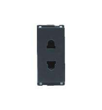 L&T 6 A Charcoal Grey 2 Pin Plug Electrical Sockets_0