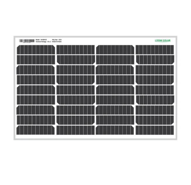 LOOM SOLAR 55 W 36 Mono PERC Solar Panel_0