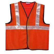 Nylon Safety Jackets L Reflective Orange_0